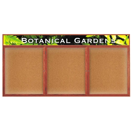 United Visual Products Open Faced Traditional Corkboard, 48x36" UV642A-GOLD-FORBO